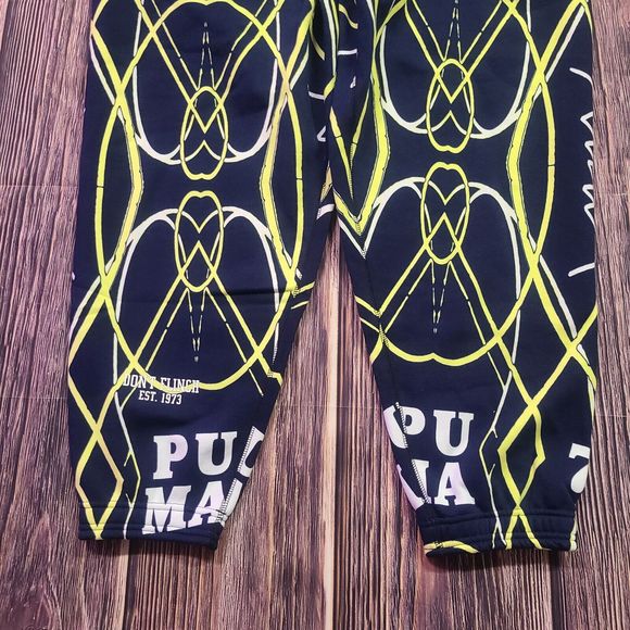 Puma Pants Mens Size XL Run It Back Printed Basketball Pants Dark Blue 536479-01 - Picture 3 of 14